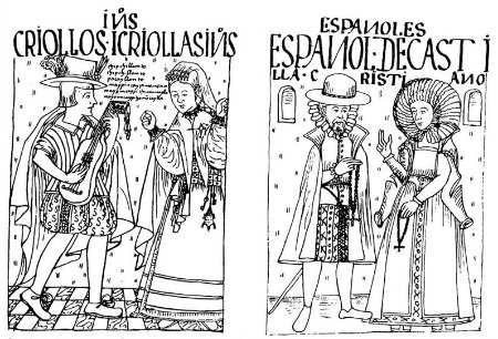 Las crónicas de la época diferenciaban claramente entre los castellanos y los criollos
