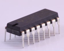 Aspecto real del chip del comparador