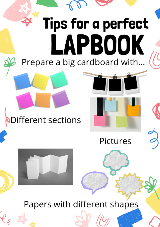 Infografía con algunos consejos de cara a la elaboración del Lapbook