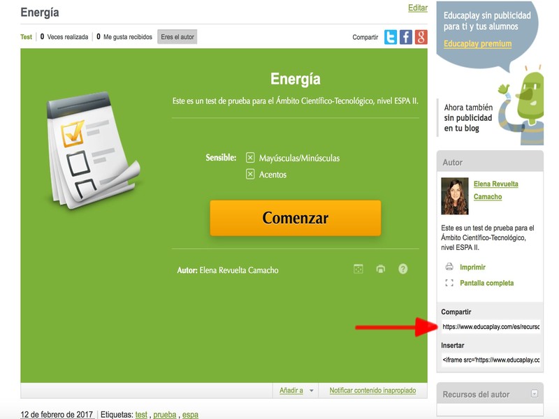 compartir url