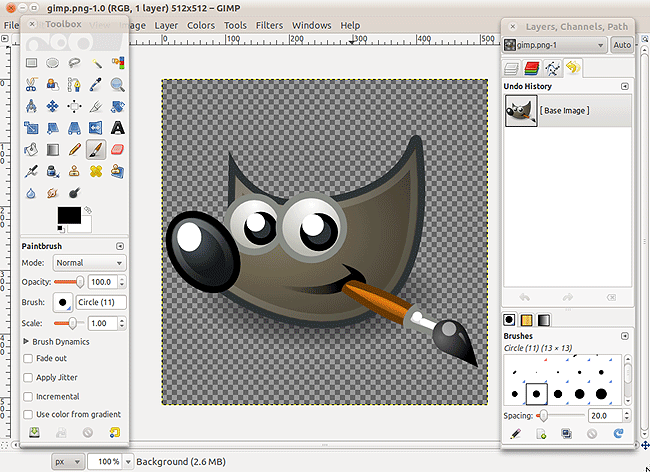 captura GIMP