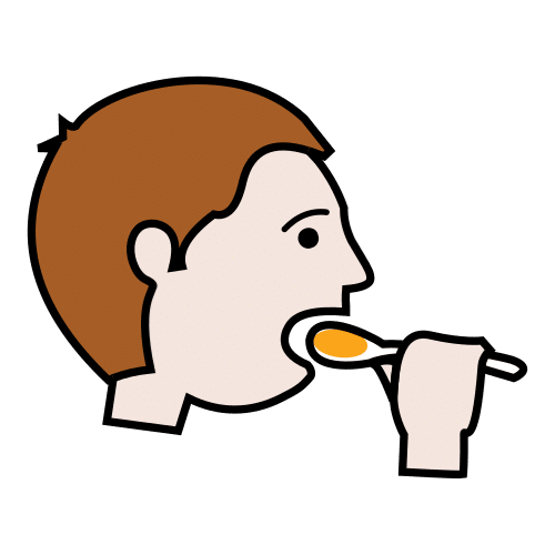 La imagen muestra a un niño comiendo.