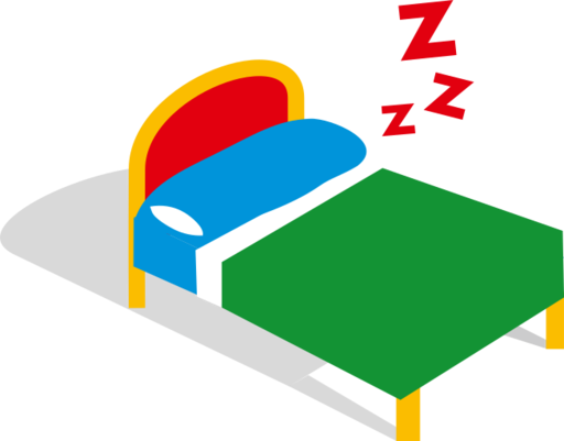 En la imagen puedes ver una cama de colores