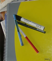 Cuadernos y lápices