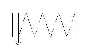 Cilindro de simple efecto de émbolo