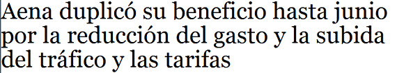 aena beneficio