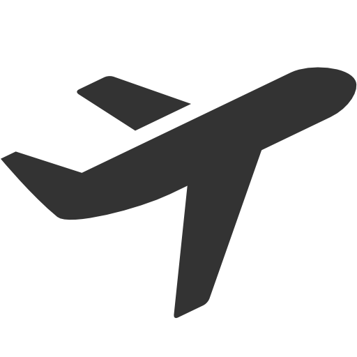 La imagen muestra el Icono de un avión
