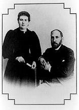 Cajal y su esposa