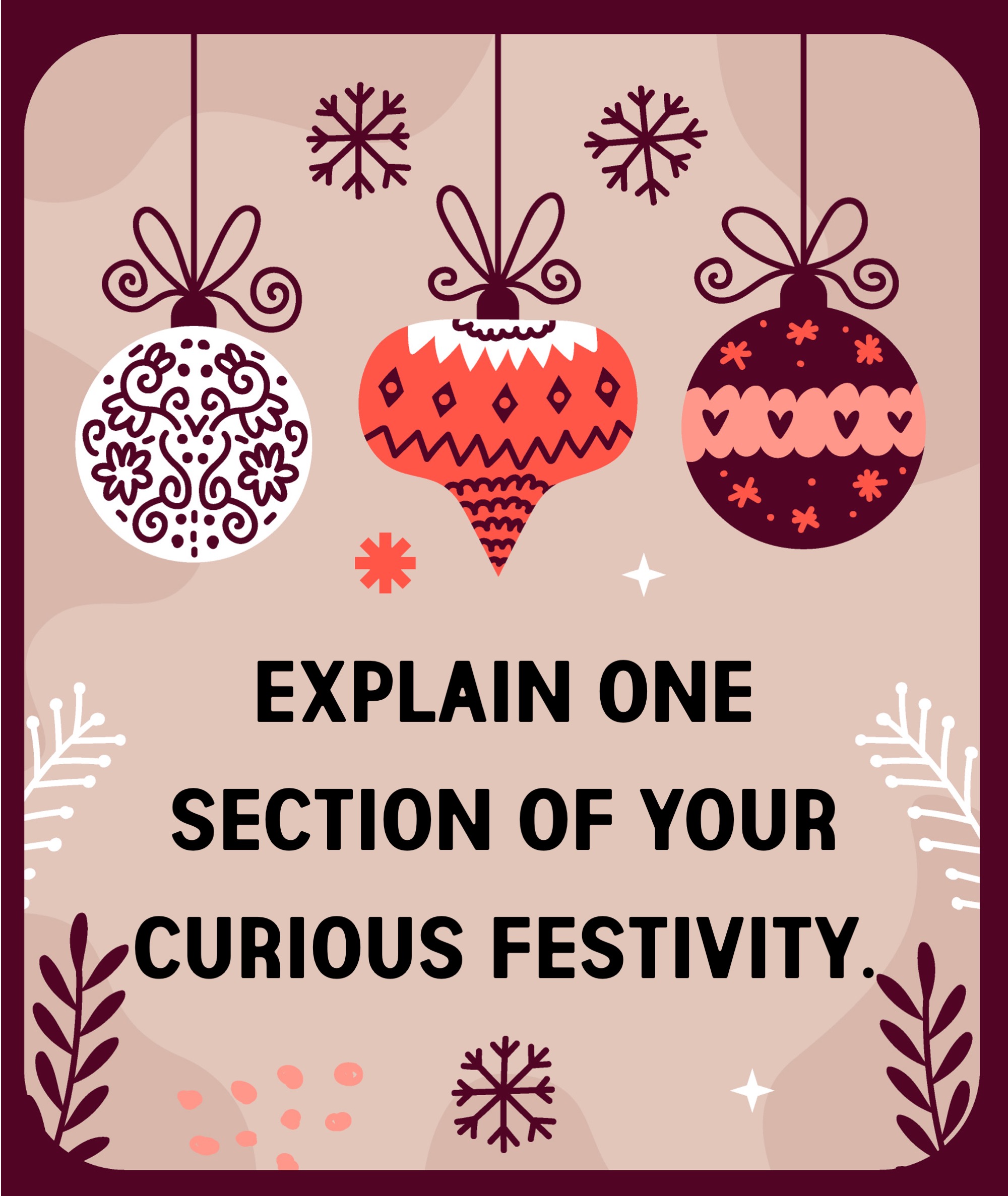 La imagen muestra la fase 5 de la actividad Curious Christmas