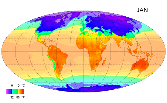 Evolución anual de las temperaturas