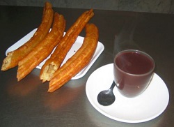 Churros con chocolate
