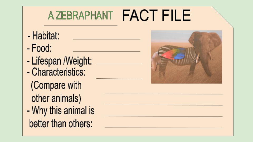 Zebraphant Factfile