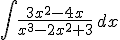 \int \frac{3x^2-4x}{x^3-2x^2+3} \, dx