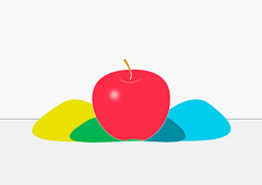dibujo gráfico manzana