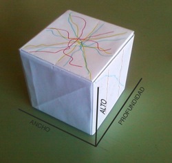 cubo en papel