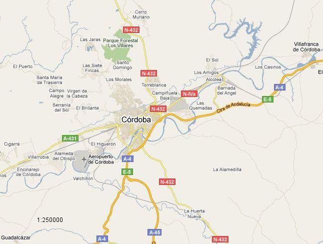 mapa de Córdoba