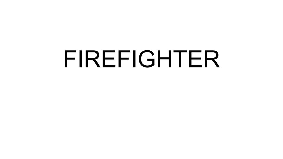 Palabra firefighter