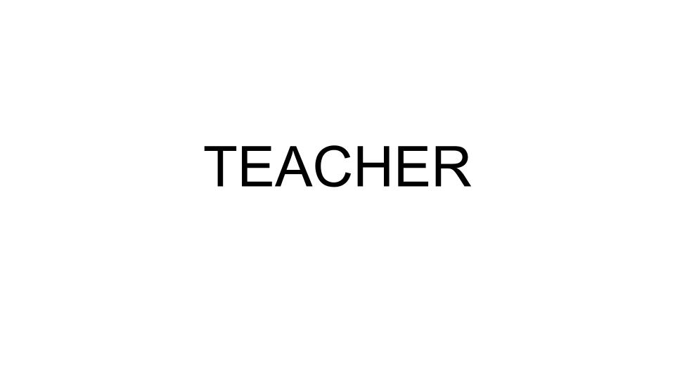 Palabra teacher