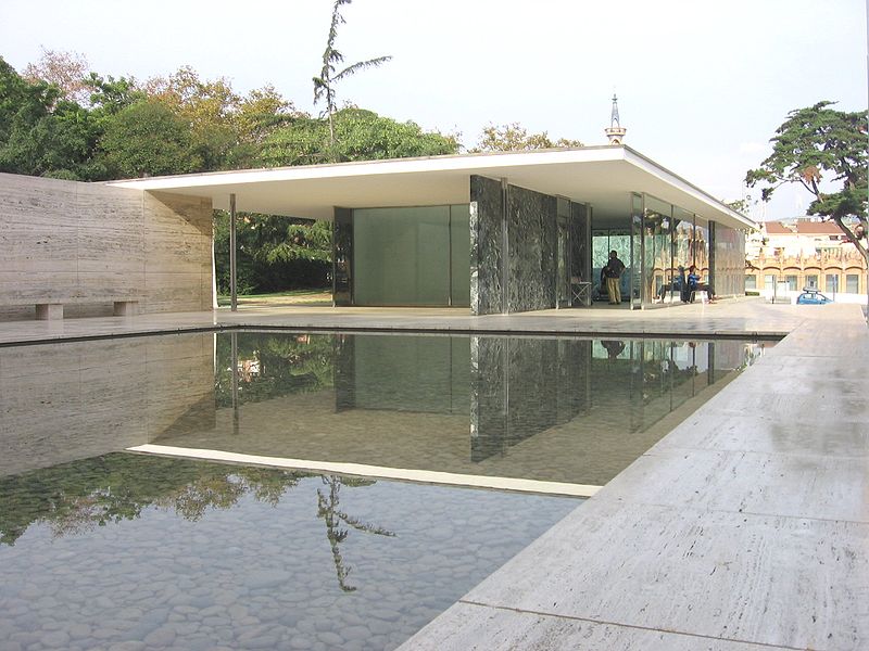 Pabellón de Alemania. Mies Van der Rohe.