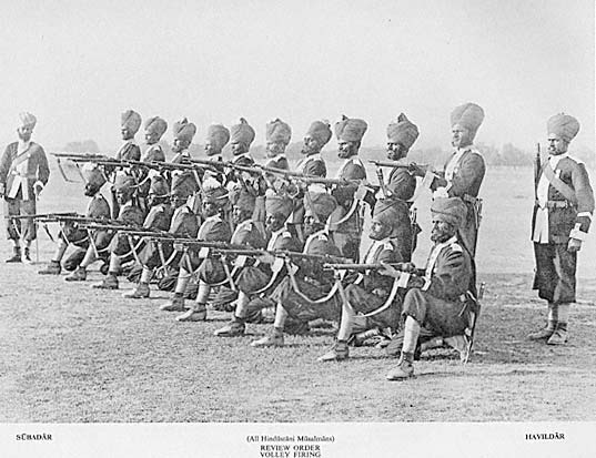 Soldados indios del imperio británico