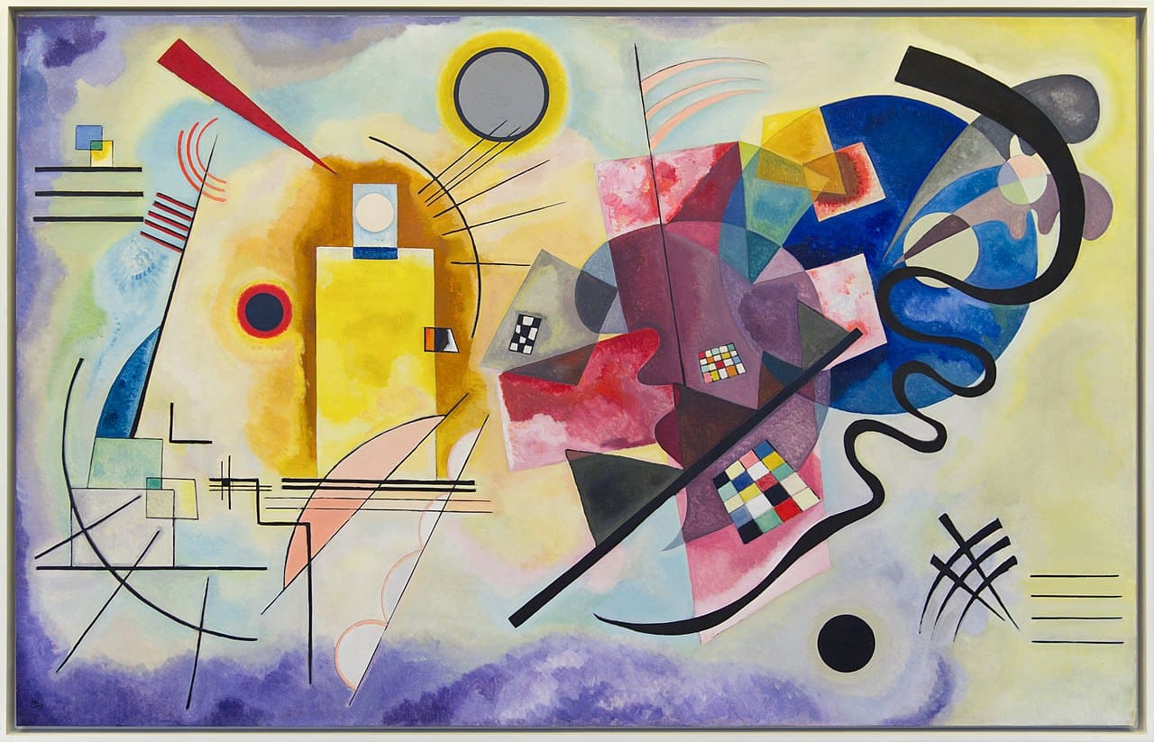 Kandinsky. Amarillo, rojo y azul. 1925
