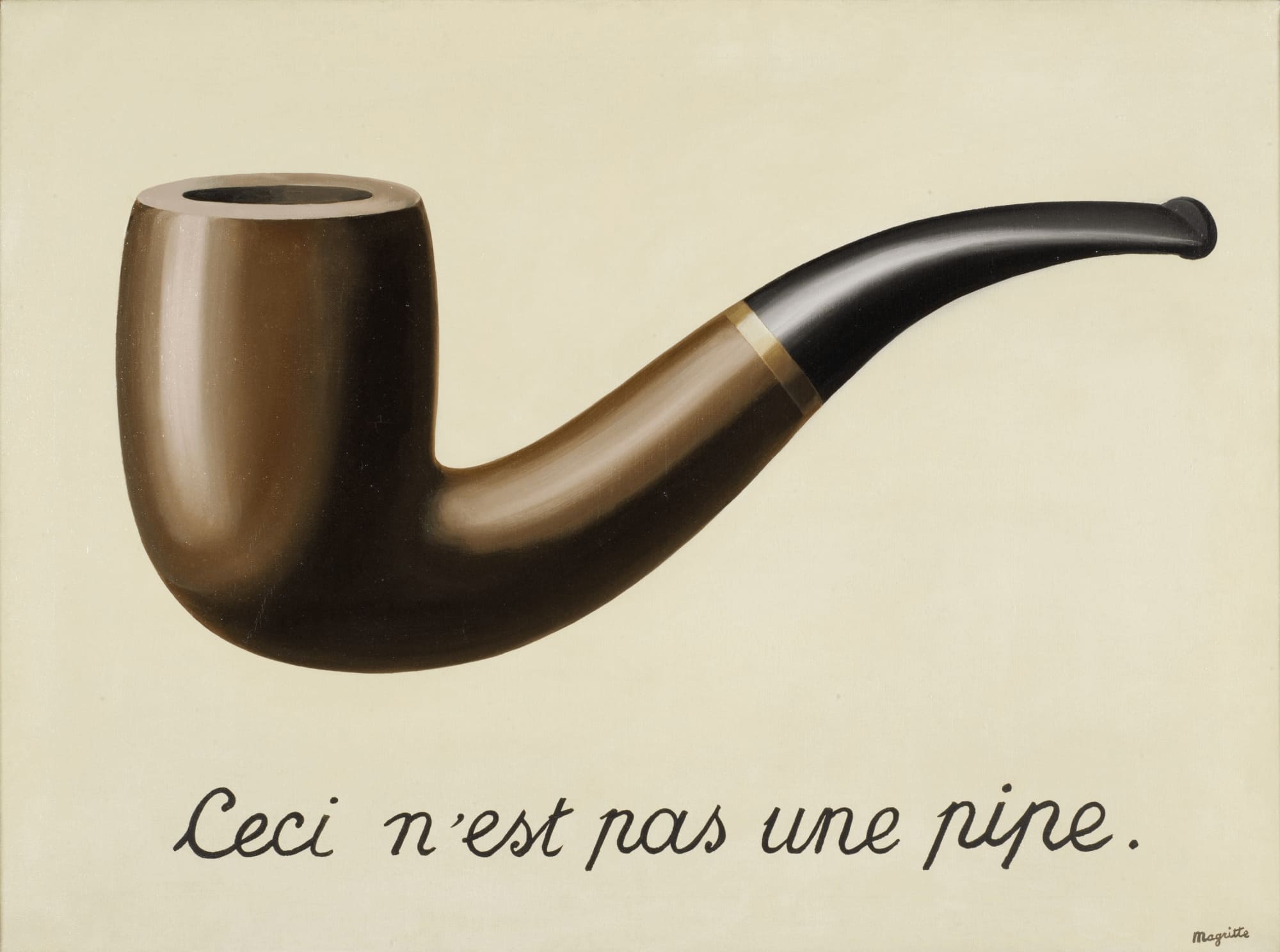 Ceci n'est pas une pipe. Magritte, 1929
