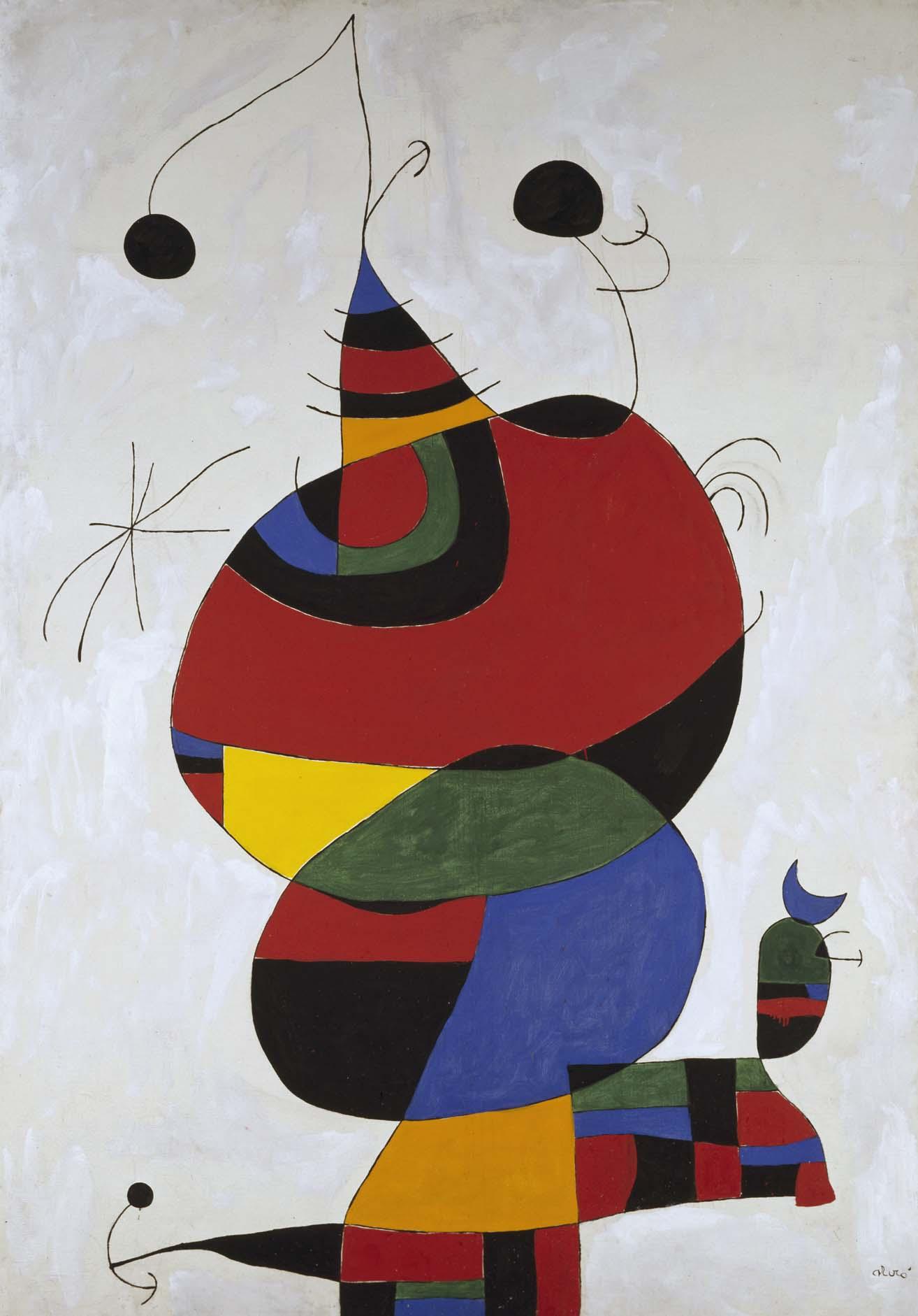 Mujeres, pájaros y estrellas. Joan Miró, 1966 