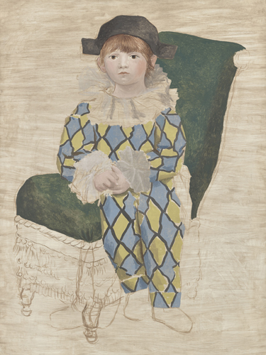 Paulo vestido de arlequín. 1924