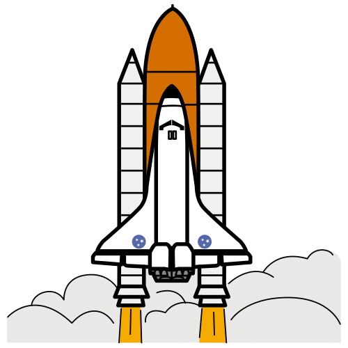 Picture of a space shuttle