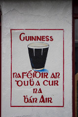 Cartel en gaélico