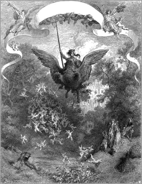 Orlando furioso, según ilustración de G. Doré