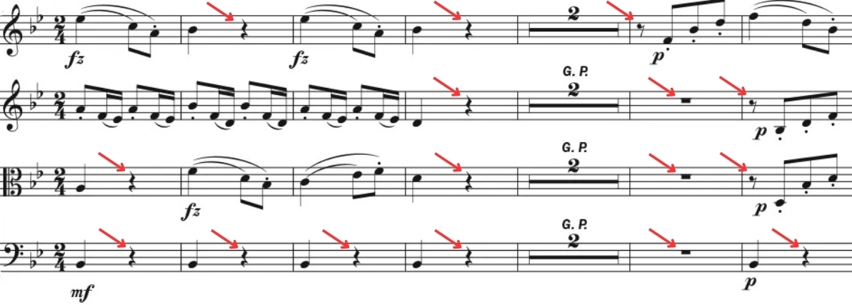 Fragmento del cuarteto de cuerdas Op.50, Nº 1 de Haydn. Fragmento del cuarteto de cuerdas Op.50, Nº 1 de Haydn.