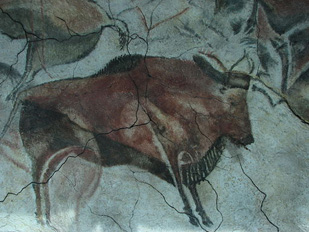 Bisonte en la cueva de Altamira