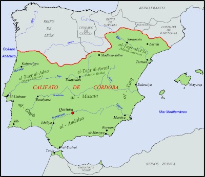 Al-Andalus en el año 1000, durante el Califato de Córdoba