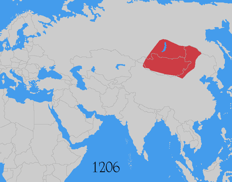 Expansión y división del Imperio Mongol