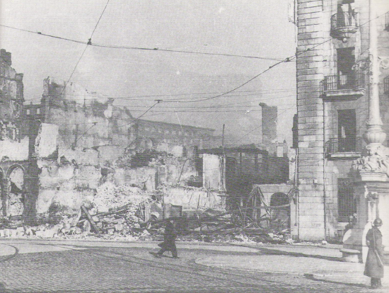 Santander tras el incendio de 1941