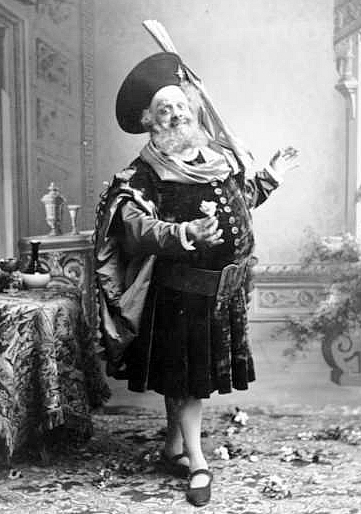El tenor Fugére como Falstaff, de Verdi