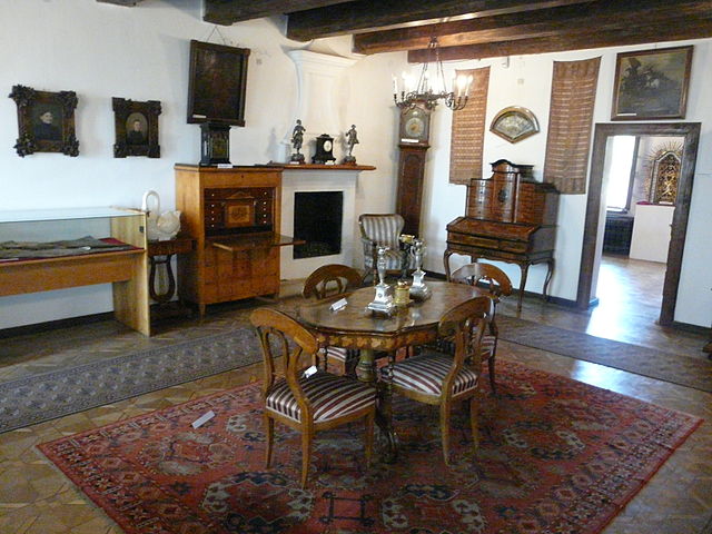 Interior de una casa típica de mediados del siglo XIX