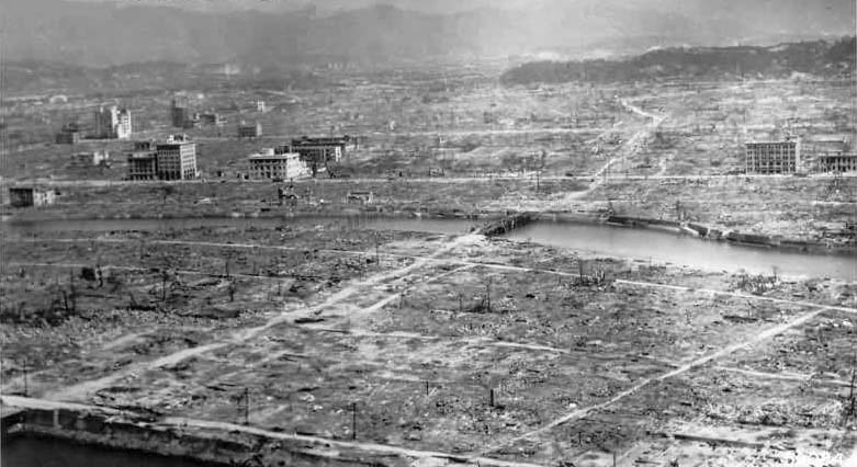 Así quedó Hiroshima tras el lanzamiento de la bomba atómica.