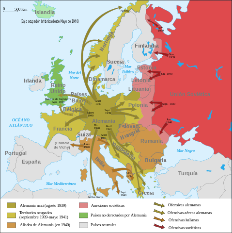 Mapa de la guerra europea
