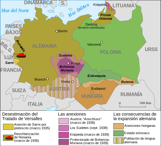 Alemania y sus aliados en 1939