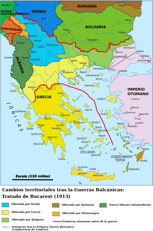 Los Balcanes tras el Tratado de Bucarest