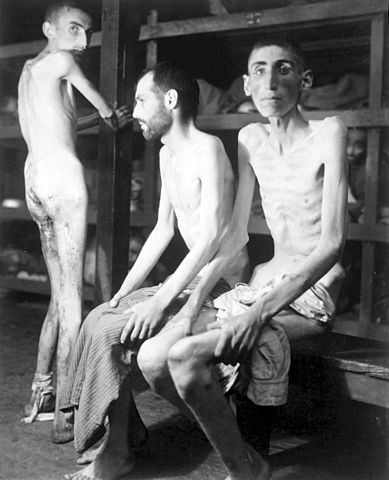 Prisioneros en el campo de concentración de Buchenwald