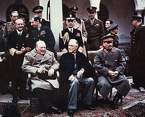 Conferencia de Yalta: Churchill, Roosevelt y Stalin