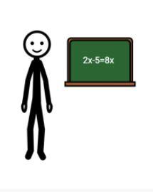 Imagen de una ecuación escrita en una pizarra