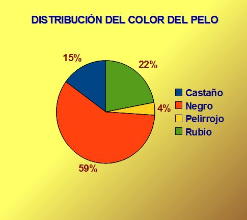 Imagen que muestra un círculo dividido en sectores de diferentes tamaños  y colores
