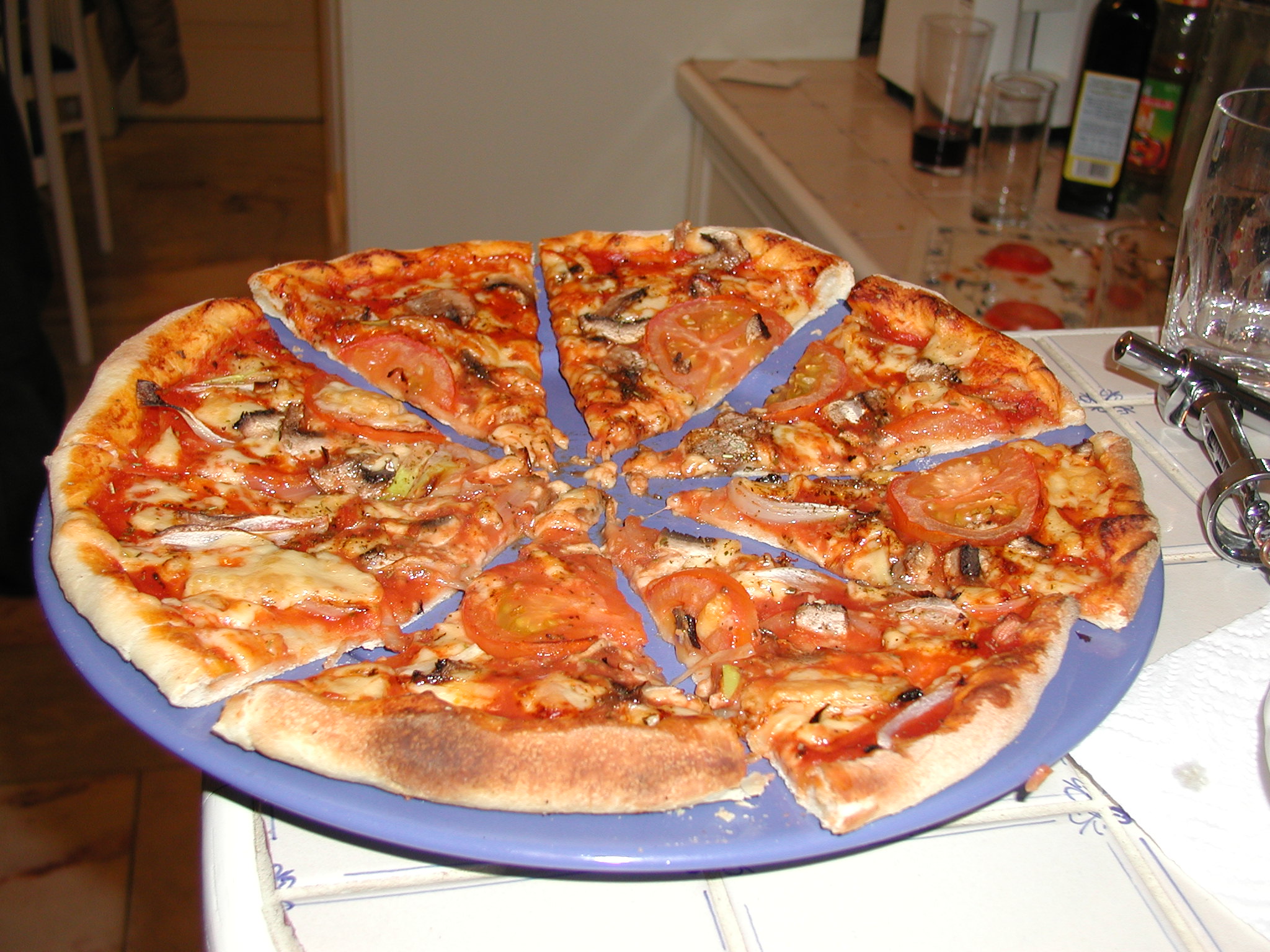 Hacer una pizza es un cambio químico