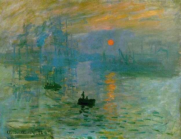  Impresión, sol naciente. A esta obra de Monet debe su nombre el Impresionismo