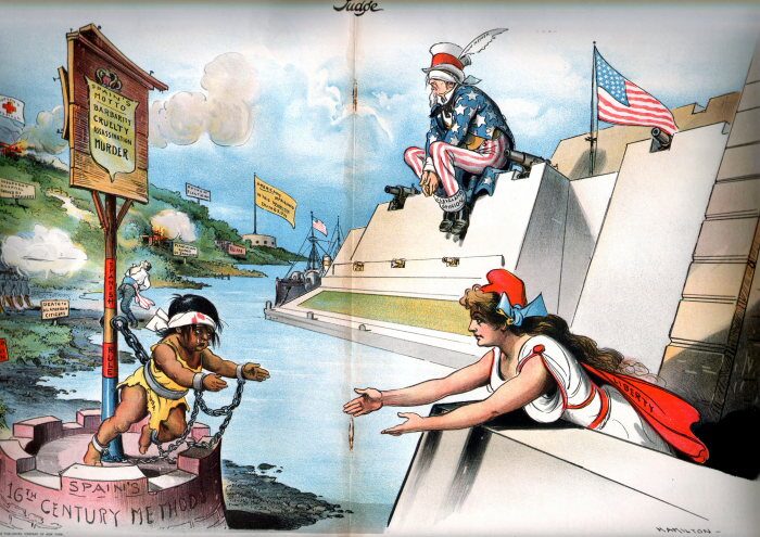  Propaganda antiespañola en Estados Unidos para justificar la guerra entre ambas naciones
