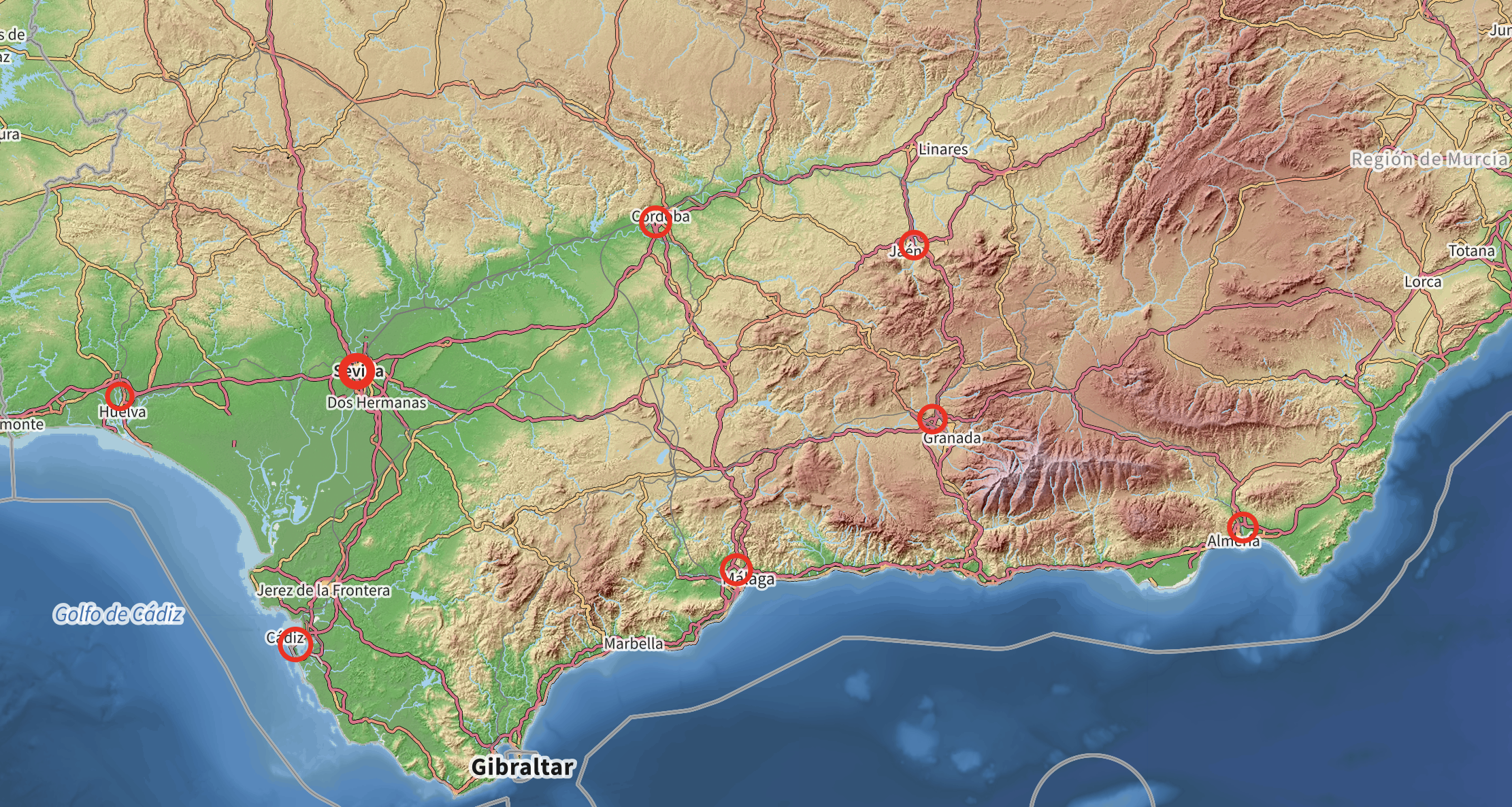 Grafo sobre mapa. Grafo sobre mapa.